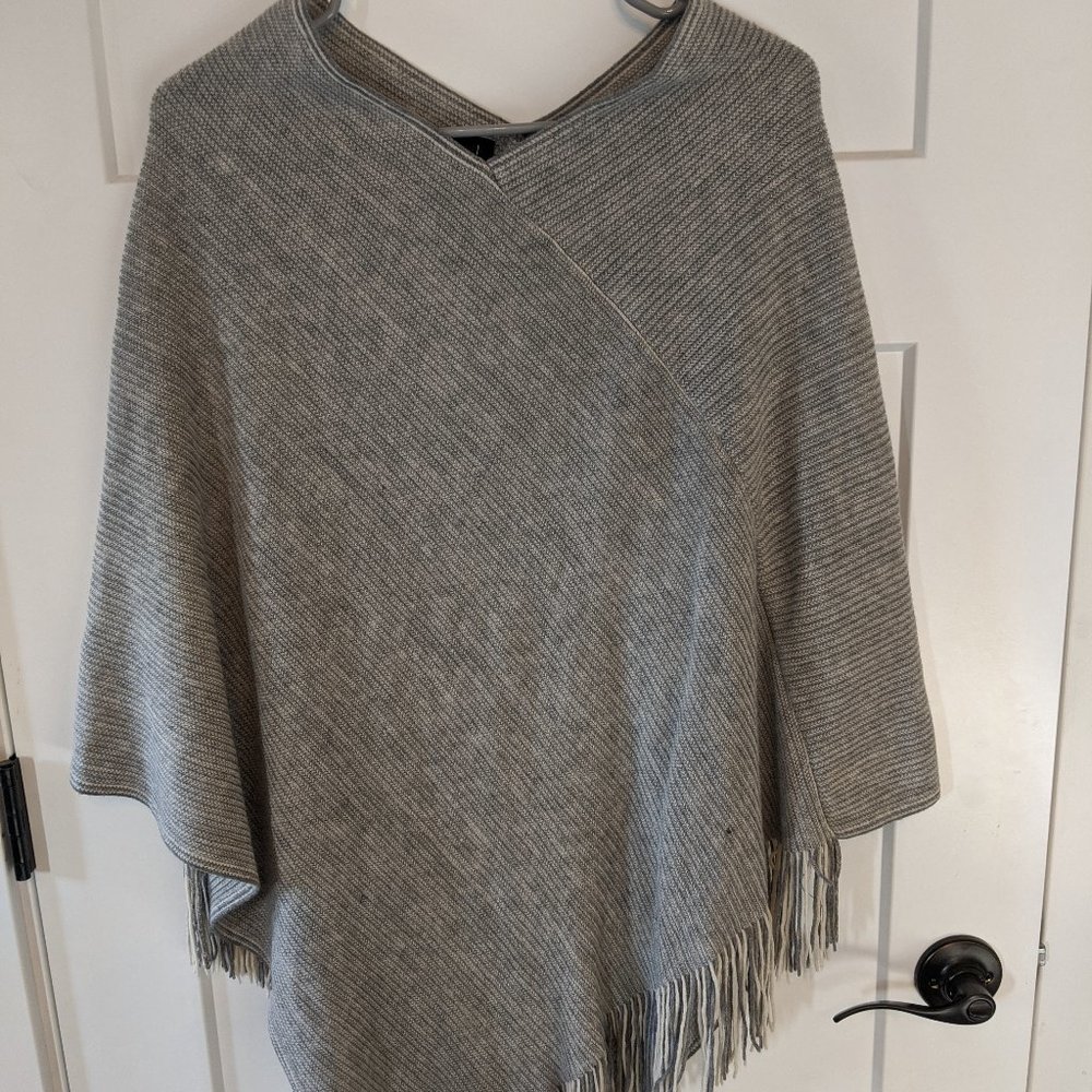 Grey poncho